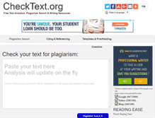 Tablet Screenshot of checktext.org